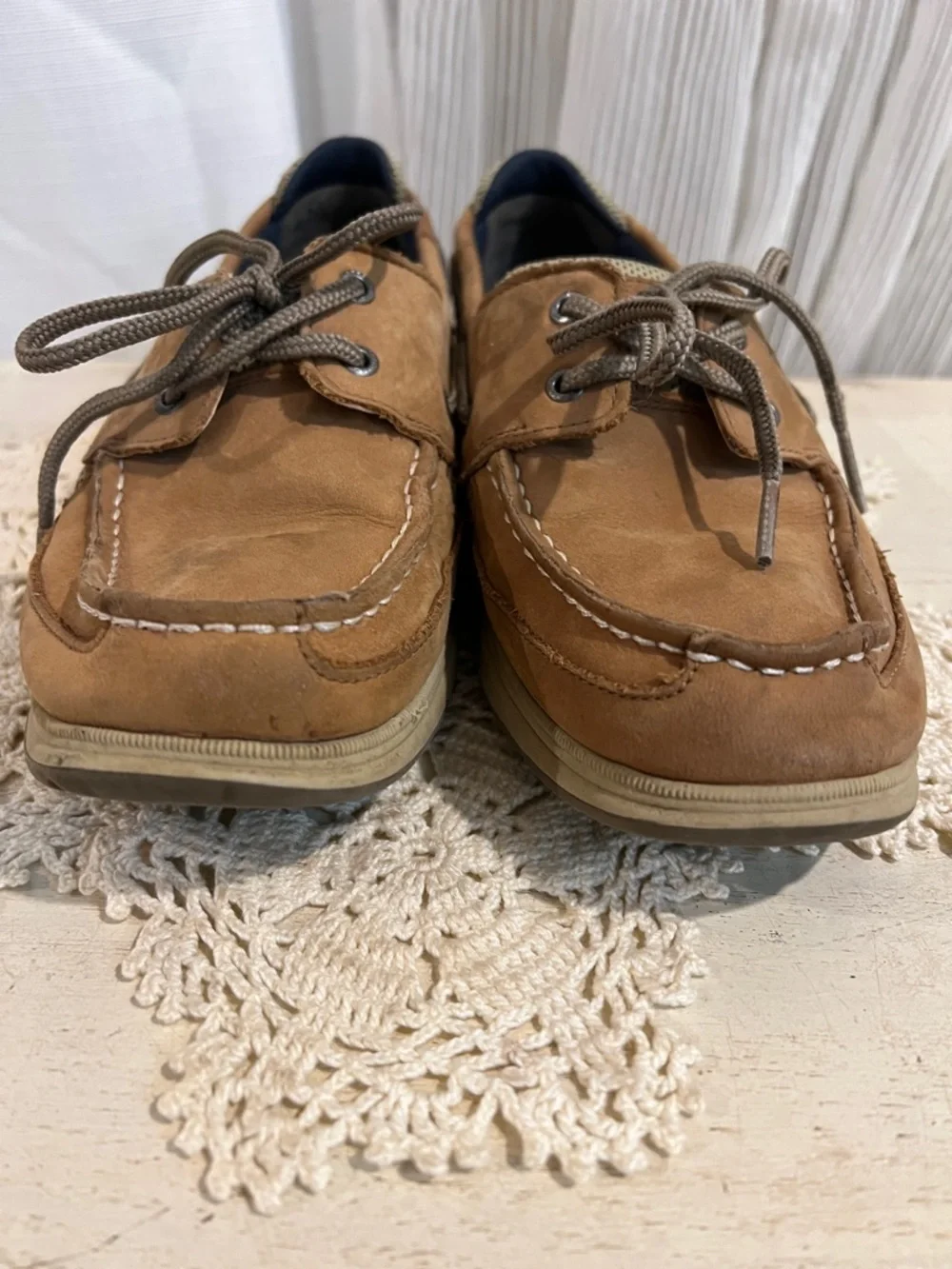 Sperry Top-Sider Leather Boat Shoes Tan Brown Lace Up Women’s Size 6 - Picture 11 of 11